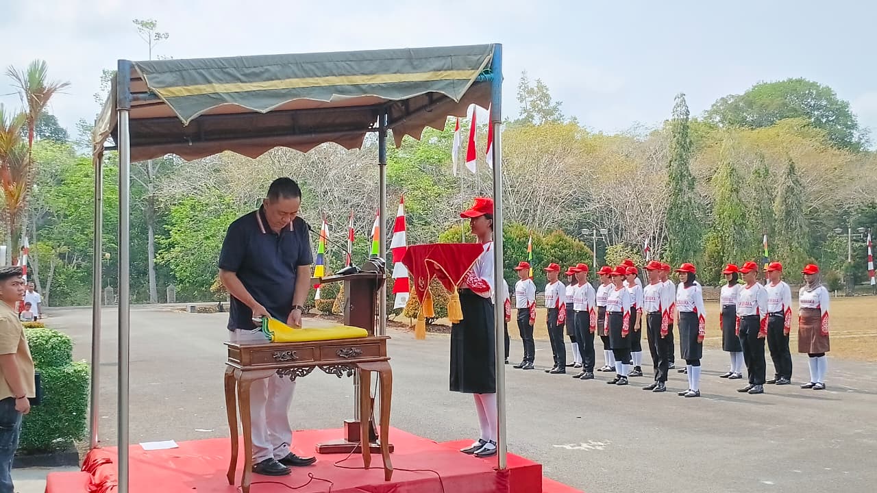 Matangkan Persiapan HUT RI ke-81, Sekda Christian Rain Pimpin Gladi Bersih Upacara Kemerdekaan di Katingan